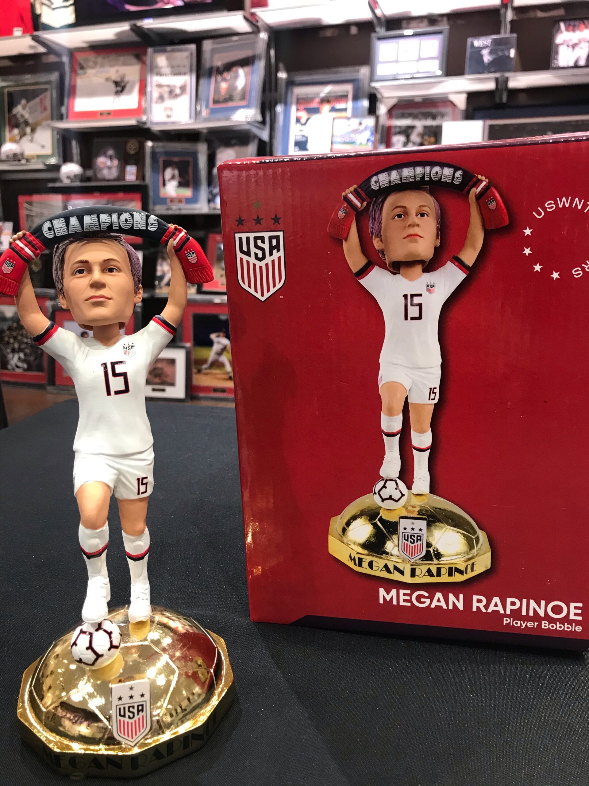 Woman's US Soccer Champions Megan Rapinoe Bobble Head - AME Sports