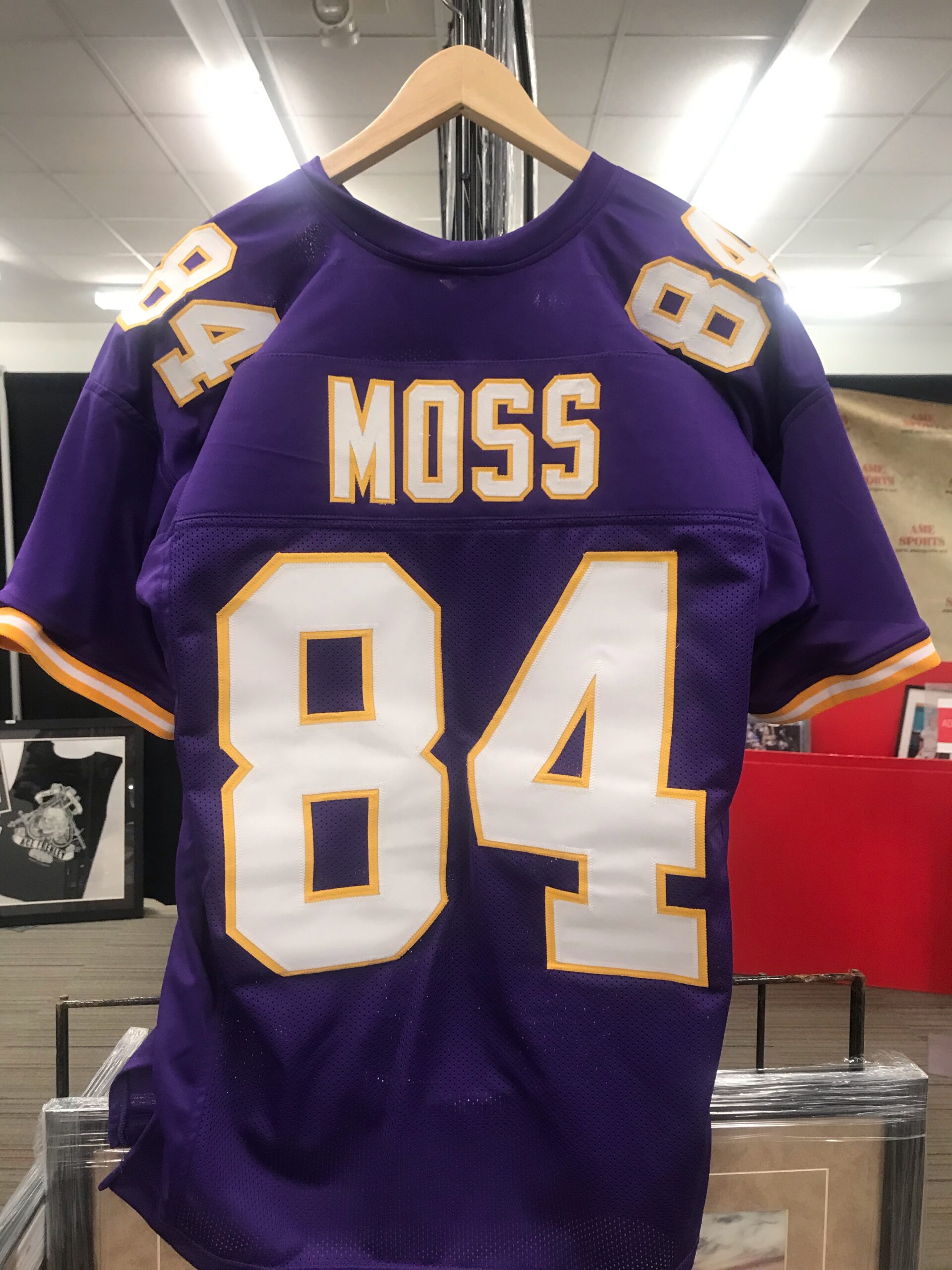 Minnesota Vikings #84 Randy Moss Custom Stitched Home Jersey - AME