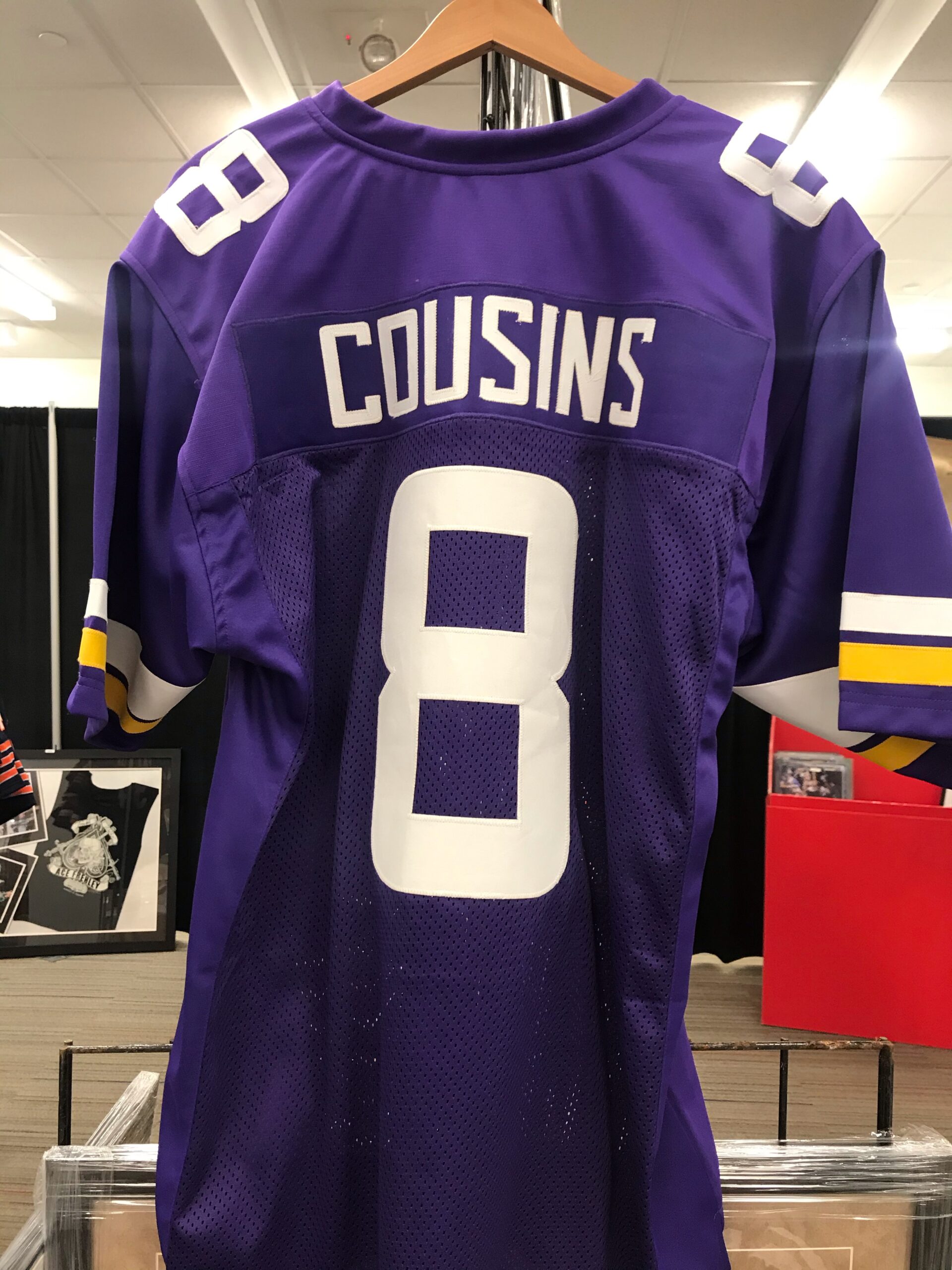 : Kirk Cousins Jersey #8 Minnesota Custom Stitched Purple  Football Various Sizes New No Brand/Logos Size L : Everything Else