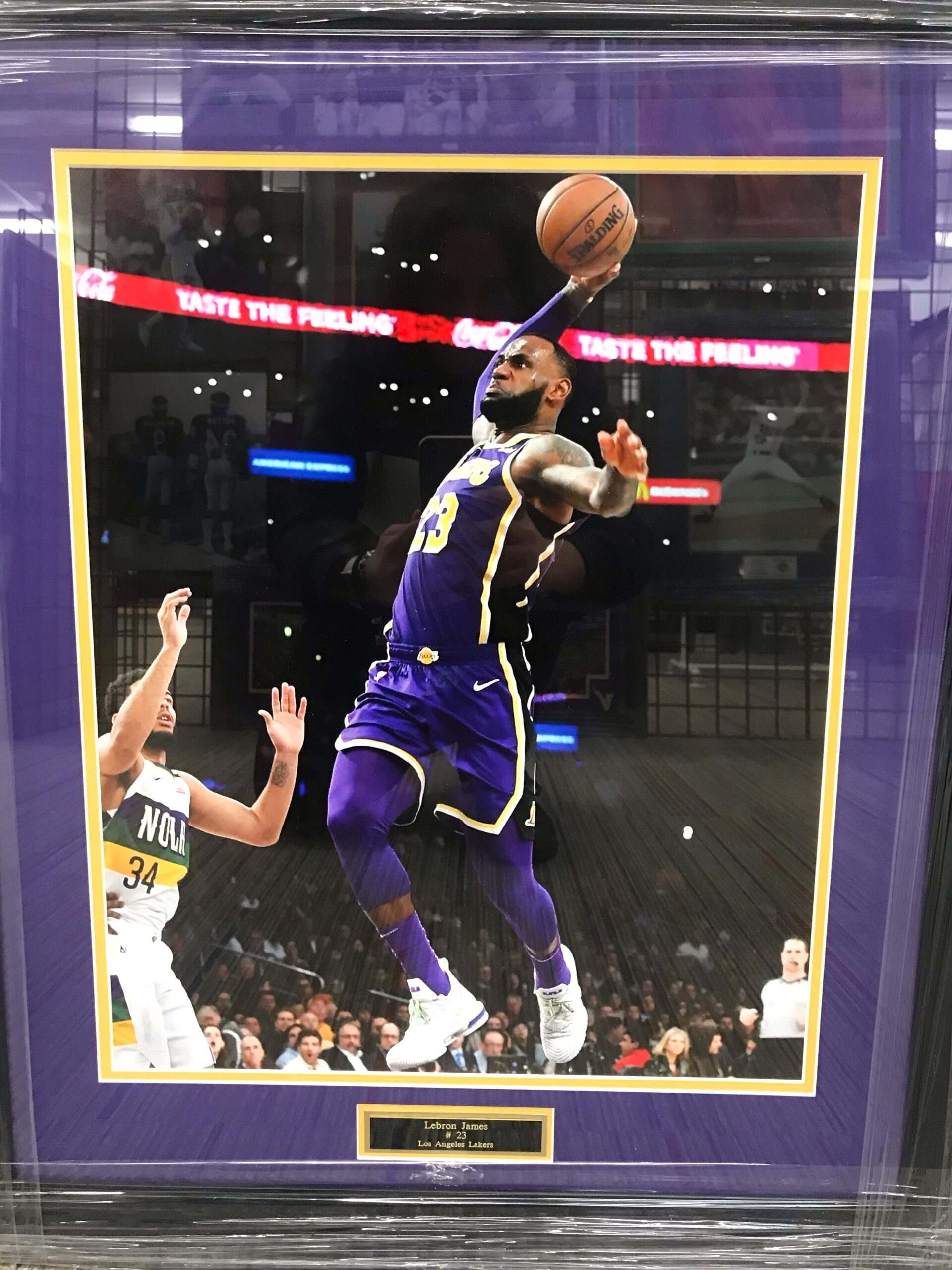 LeBron James' Los Angeles Lakers Signed and Framed Jersey