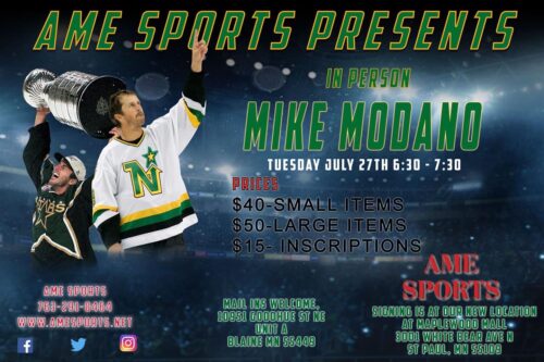 Mike Modano signing event at Maplewood Mall in St. Paul, MN